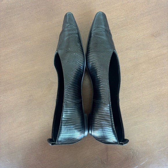 WHO WHAT WEAR Millie Flat Back Ballerina Boat Slip On Leather, Size 6.5 - Picture 12 of 15